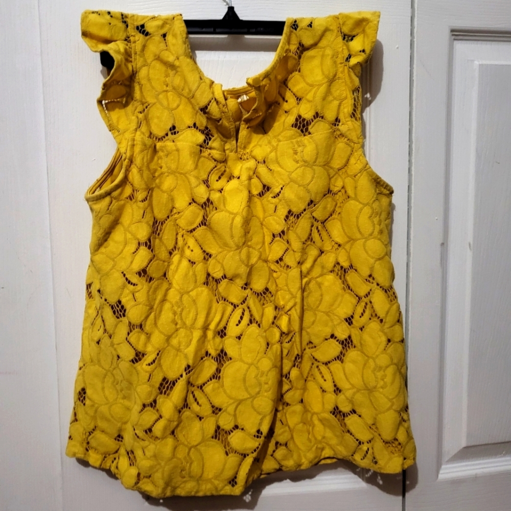 Yellow floral top